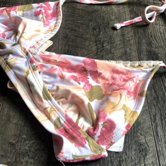 KONA SOL FLORAL BIKINI SET BOTTOMS S TOP D/DD - Picture 5 of 9